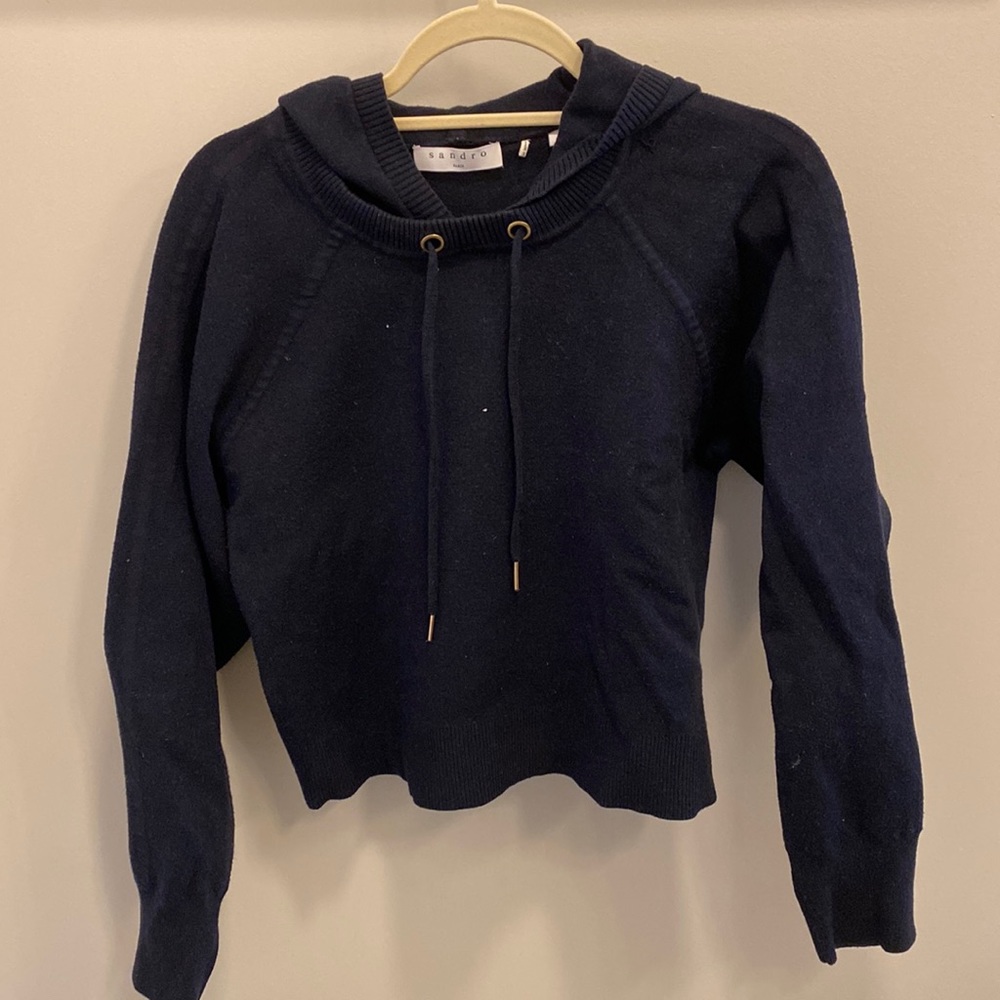 Sandro hooded sweatshirt sweater